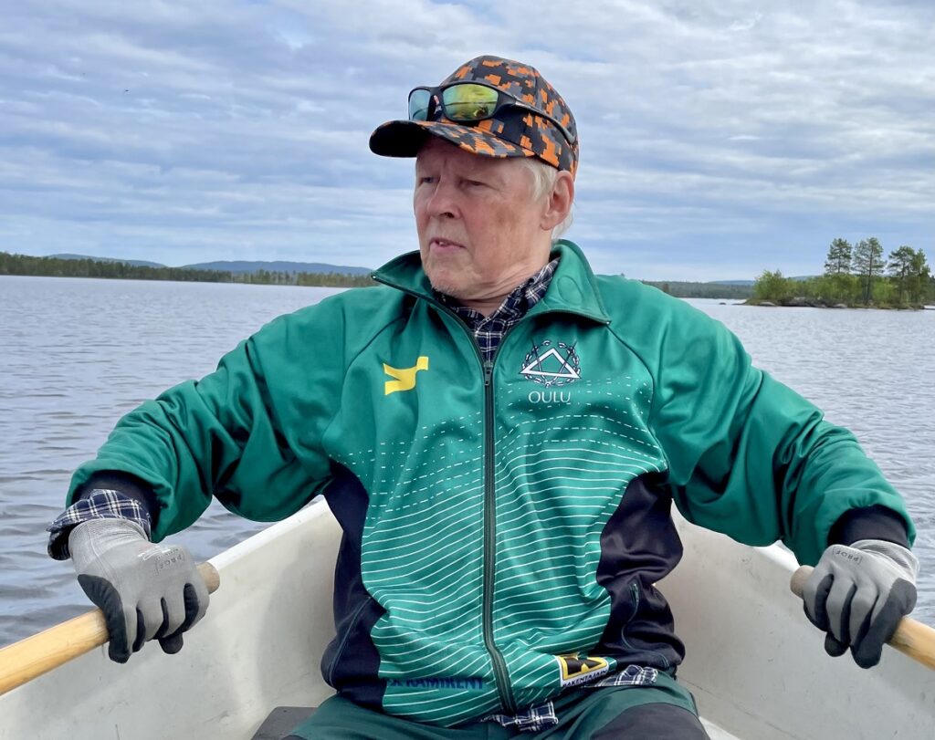 Soutaja Nangujärvellä.