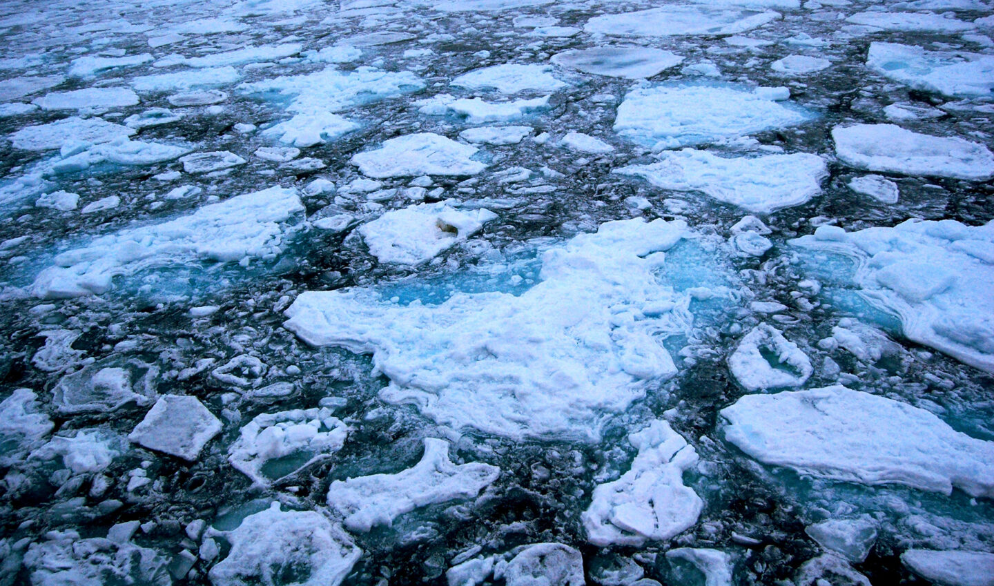 Sulanutta jäätä Jäämeressä