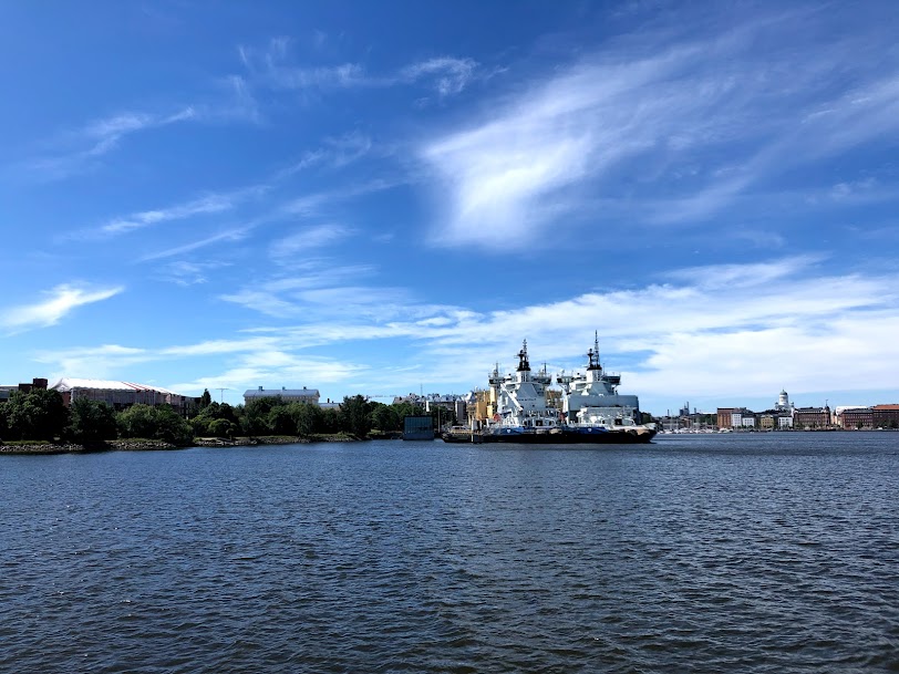 Jäänmurtajat Katajanokan kupeessa