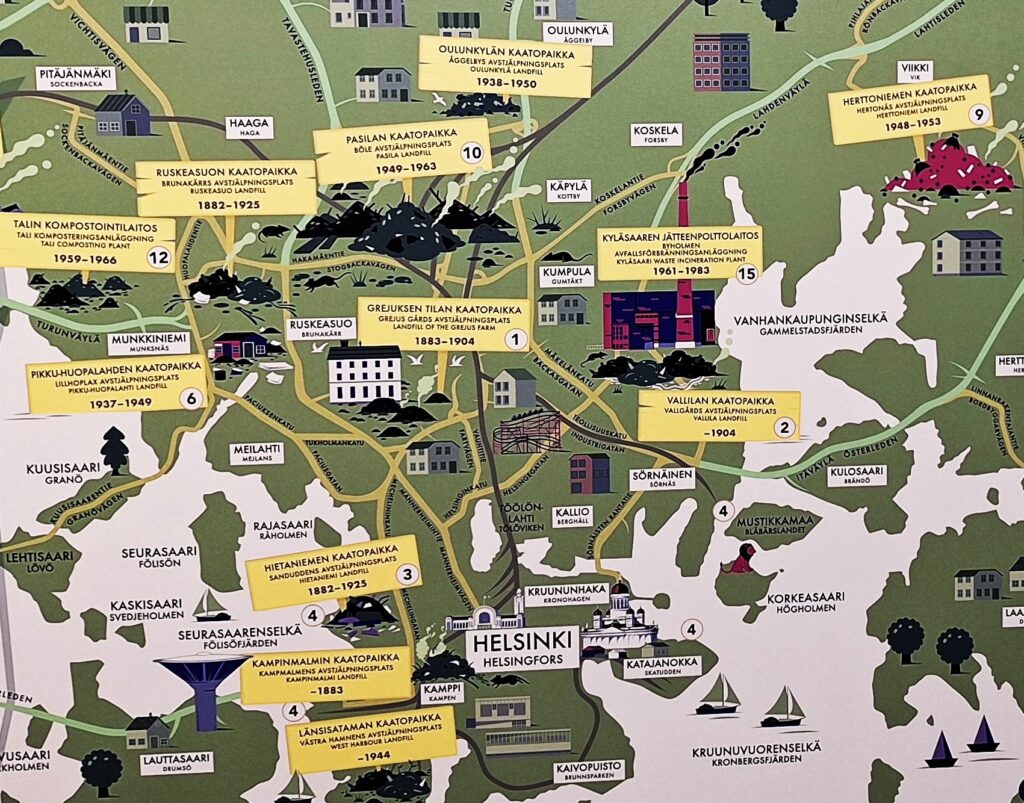 Helsingin vanhat kaatopaikat_otos Roskaa!-näyttelystä