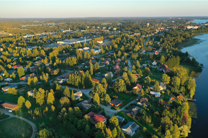 Iisalmi Kirkonsalmi ilmakuva
