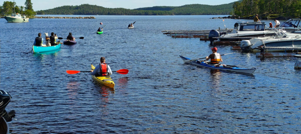 Melonta Inarijärven kansallispuiston puolesta.