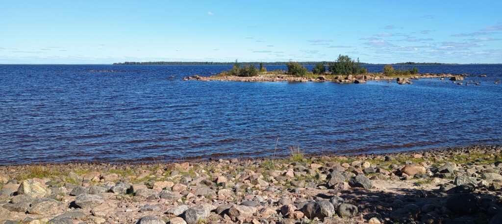 Näkymä Perämeren kansallispuiston Pensaskarista