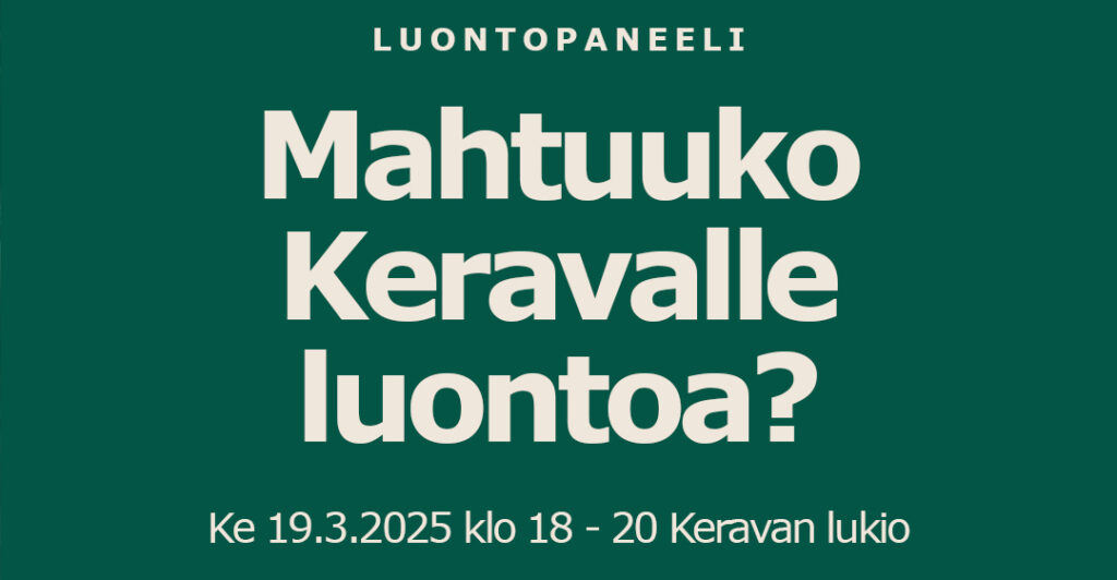 Luontopaneelin some-kuva, kapea.