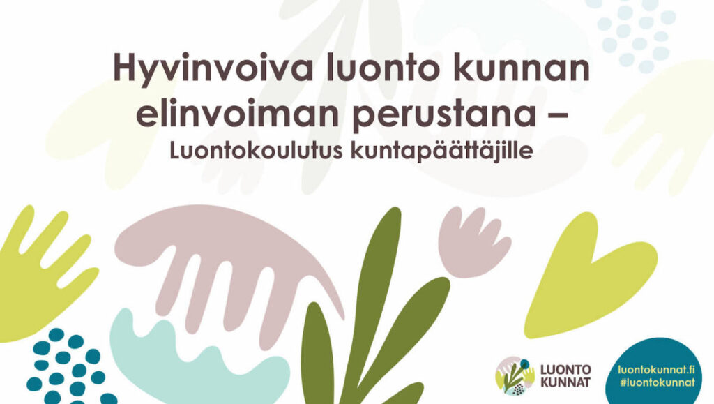 Koulutuksen hyvinvoiva luonto kunnan elinvoiman perustana mainoskuva.