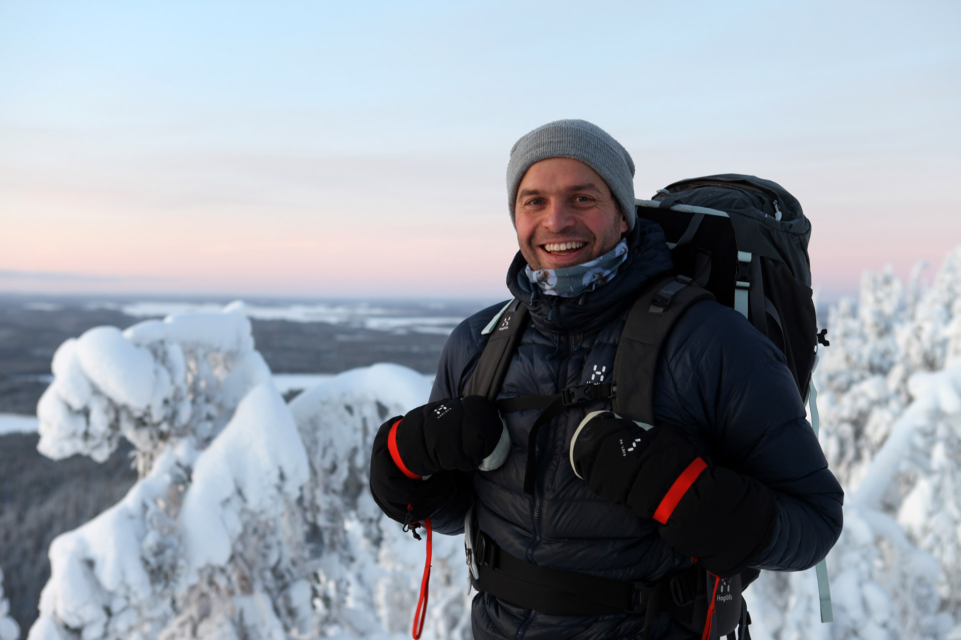 Kimmo Ohtonheimo talvisessa luonnossa