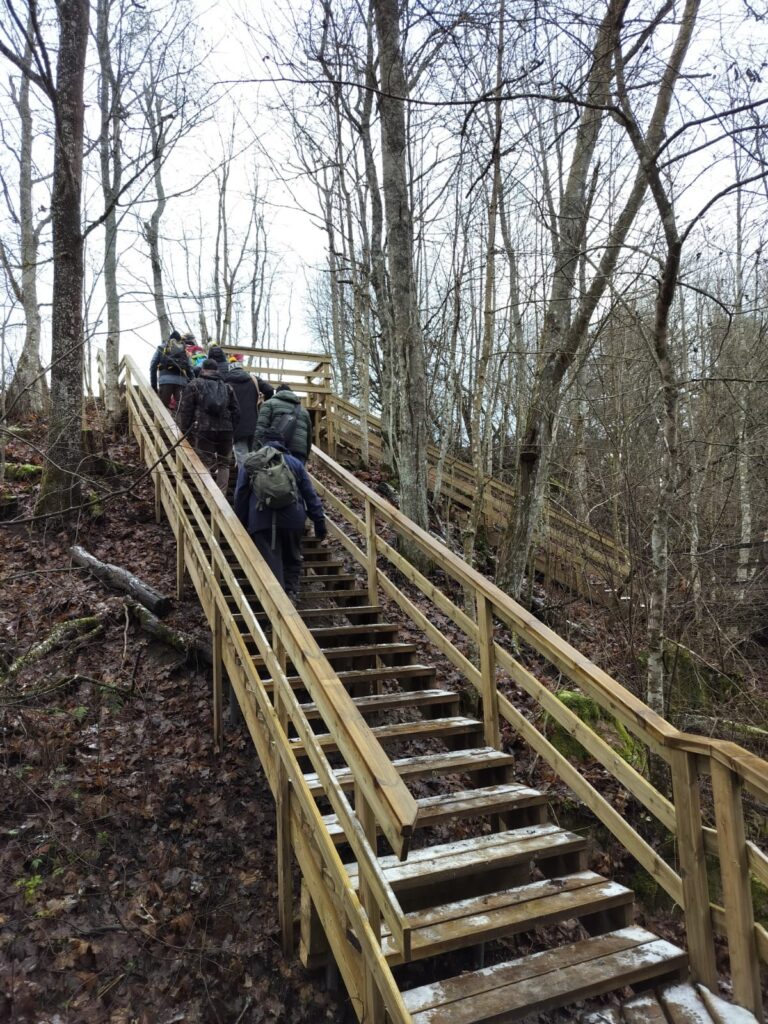 Uudistetut portaat Nukarinkoskella