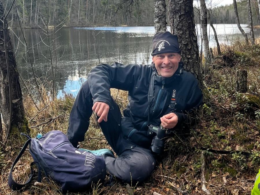 Saunapuron suojelualueen "isä", Tuomo Hoikkala.