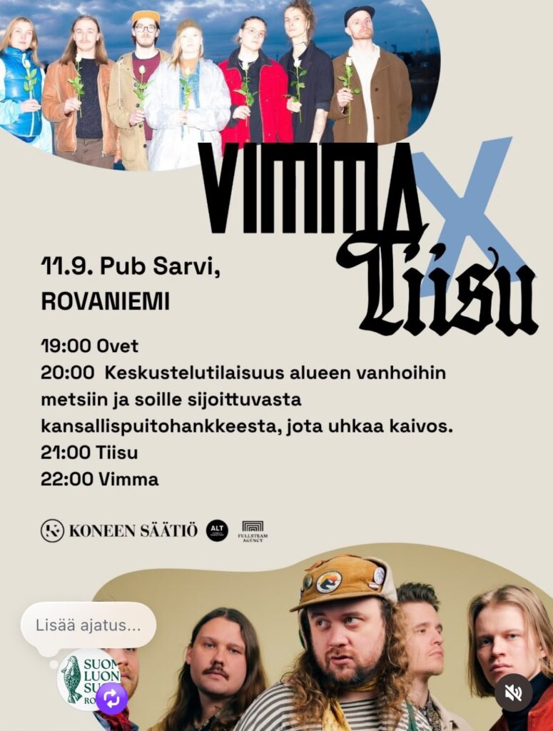 Vimma X Tiisu luontokiertua Rovaniemi