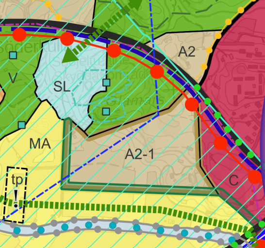 Ote kaavarungosta, Glamarsin alue.