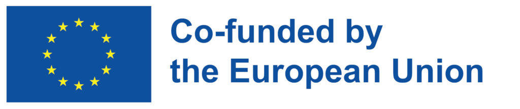 Kuvassa on Euroopan unionin lippu ja teksti Co-funded by the European Union.